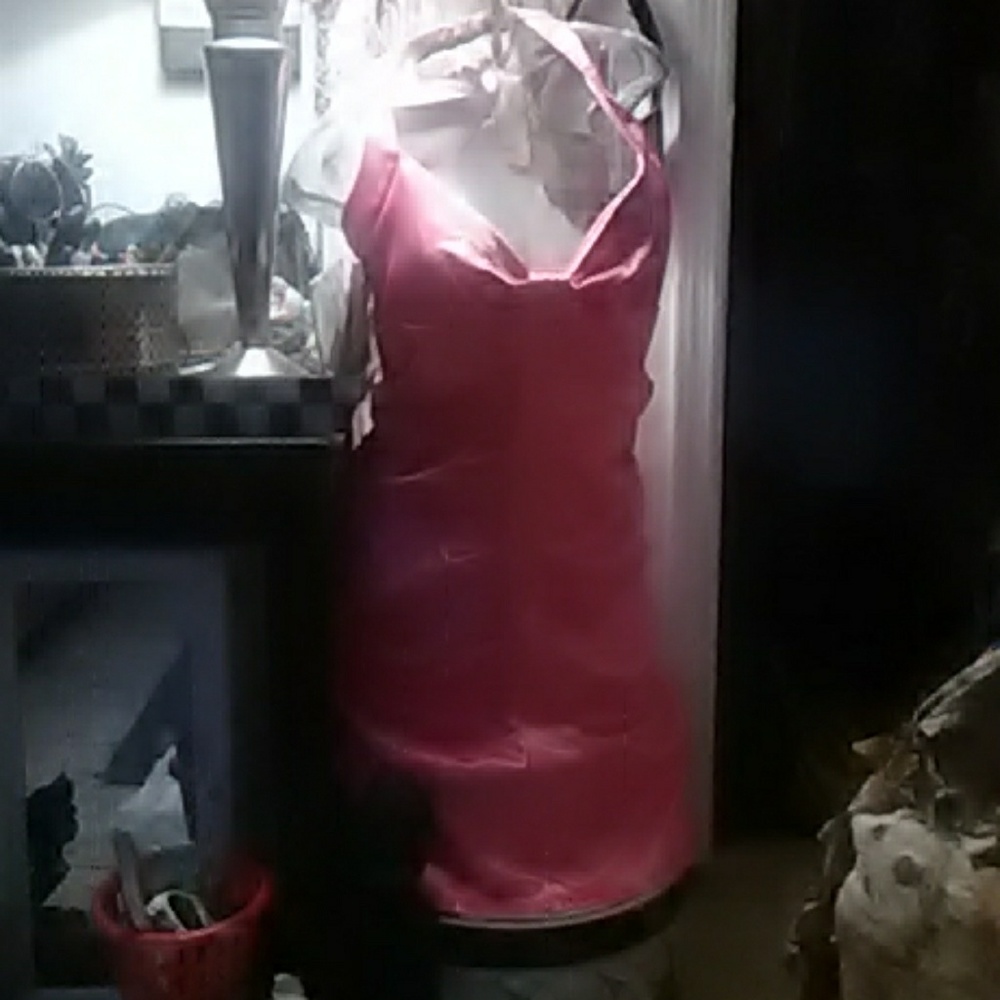 Hot pink dress